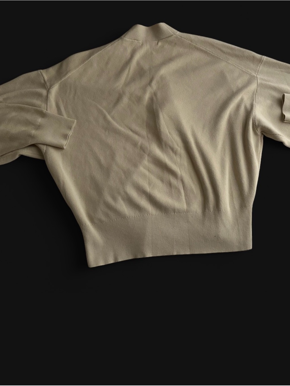 Uniqlo Cream Button-Front Knit Cardigan - Picture 2 of 4